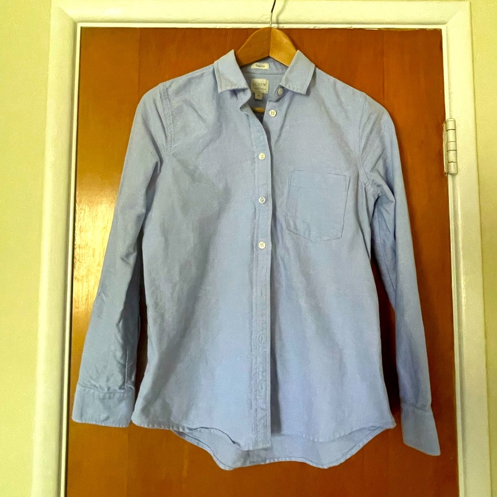 Jcrew Chambray Perfect Fit Shirt XS